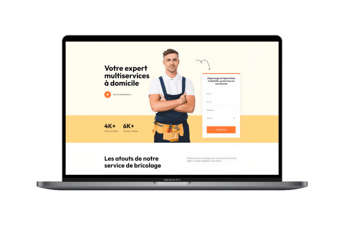 Aperçu d'un site artisan livré par Barnils