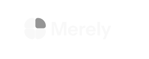 merely white logo